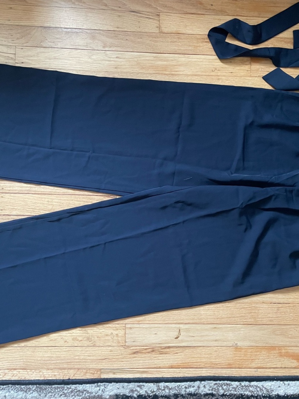 High-Rise Wide-Leg Jumpsuit Pants